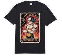 Gráfico de Cartas del Tarot del Calavera del Luchador Comfort Colors Adult Heavyweight T-Shirt