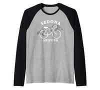 Gráfico de Ciclismo Sedona Arizona Camiseta Manga Raglan