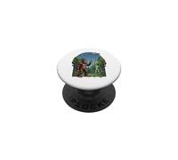 Gráfico de Ciencia ficción sobre ovnis de Bigfoot Alien High Five PopSockets PopGrip Adhesivo