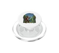 Gráfico de Ciencia ficción sobre ovnis de Bigfoot Alien High Five PopSockets PopGrip para MagSafe
