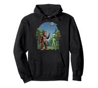Gráfico de Ciencia ficción sobre ovnis de Bigfoot Alien High Five Sudadera con Capucha