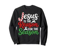 Gráfico de Cita de Jesús es la razón y fe para la Temporada Cristiana Sudadera