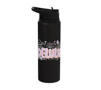 Gráfico de cita de memes sarcásticos de The Summer I Turned Delulu Stainless Steel Insulated Water Bottle