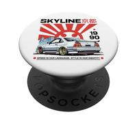 Gráfico de Coche JDM Skyline Street Racing Estilo Y2K Vintage PopSockets PopGrip Adhesivo