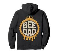 Gráfico de Colmena al Atardecer de Bee Dad, Padre Apicultor Sudadera con Capucha