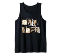 Gráfico de Color Bronceado Say Less Tan Camiseta sin Mangas