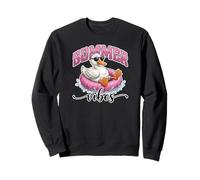 Gráfico de Color Rosa con diseño de Bonito Estampado Summer Vibes Cool Duck Shades Sudadera