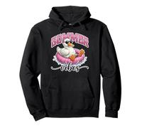 Gráfico de Color Rosa con diseño de Bonito Estampado Summer Vibes Cool Duck Shades Sudadera con Capucha