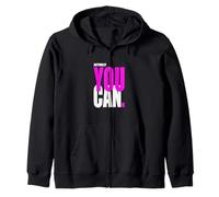 Gráfico de Color Rosa Really You Can Pink Sudadera con Capucha