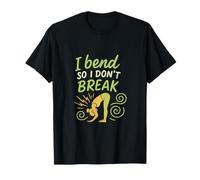 Gráfico de Conciencia Plena I Bend So Don't Break Yoga Camiseta