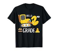 Gráfico de construcción de Regreso a Clases de 2º Grado de Excavadora Camiseta