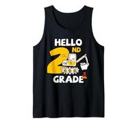 Gráfico de construcción de Regreso a Clases de 2º Grado de Excavadora Camiseta sin Mangas