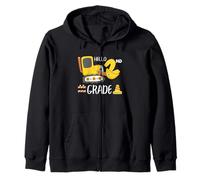Gráfico de construcción de Regreso a Clases de 2º Grado de Excavadora Sudadera con Capucha