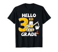 Gráfico de construcción de Regreso a Clases de 3er Grado de Excavadora Camiseta