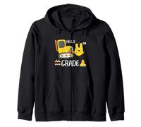 Gráfico de construcción de Regreso a Clases de 4to Grado de Excavadora Sudadera con Capucha