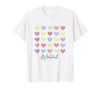 Gráfico de corazones de Montauk Long Island NY Camiseta