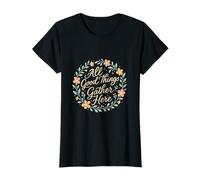Gráfico de Corona Floral All Good Things Gather Here Camiseta