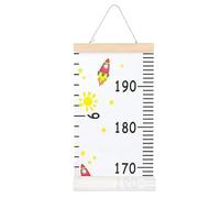 Gráfico de crecimiento de altura del bebé, gráfico de pared extraíble para niños, rastreador de crecimiento reutilizable con cordón decorativo para herramienta de crianza, hogar, familia, hogar, sala