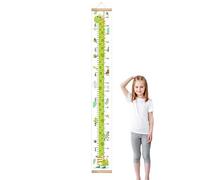 Gráfico de crecimiento de altura del bebé - Tabla de pared móvil de altura para niños, rastreador de crecimiento reutilizable con cordón decorativo para herramienta de crianza del hogar, familia