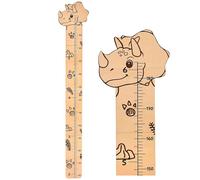Gráfico de crecimiento de PVC - Regla de medición de altura de pared | Cartón lindo animal Diseño único para el dormitorio, tabla de medición de altura de PVC resistente para
