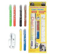Gráfico de crecimiento, Gráfico de altura,Pegatina de medición de altura de garabato - Herramienta de medición de crecimiento decorativo Desprecio para la sala de juegos de la sala del salón de clases