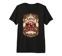 Gráfico de Cristal de Piedra Natal de enero de Granate Vintage Camiseta Premium