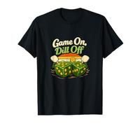 Gráfico de Dados Retro de Game On, Dill Off Pickleball Camiseta