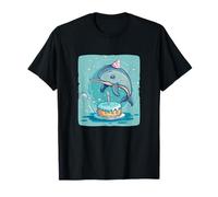Gráfico de delfín de cumpleaños para un toque de alegría Camiseta