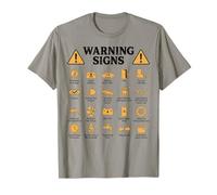Gráfico de diagnóstico automotriz Divertido de Las señales de Advertencia del mecánico Camiseta