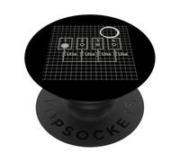 Gráfico de diagrama de sintetizador de matriz modular 1 4 PopSockets PopGrip Adhesivo