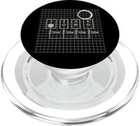 Gráfico de diagrama de sintetizador de matriz modular 1 4 PopSockets PopGrip para MagSafe