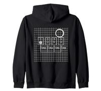 Gráfico de diagrama de sintetizador de matriz modular 1 4 Sudadera con Capucha