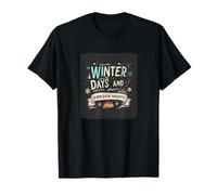 Gráfico de días de Invierno y Noches de Chimenea para un Atuendo Casual Camiseta