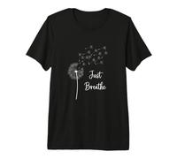 Gráfico de Diente de león Just Breathe Wildflower Make a Wish Camiseta Premium