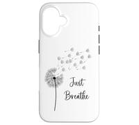 Gráfico de Diente de león Just Breathe Wildflower Make a Wish Carcasa para iPhone 16