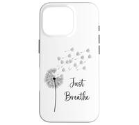 Gráfico de Diente de león Just Breathe Wildflower Make a Wish Carcasa para iPhone 16 Pro