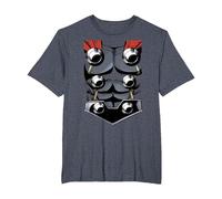 Gráfico de Disfraz de Halloween de Thor The Mighty de Marvel Camiseta, Hombre Tallas Grandes, Azul Jaspeado, 4X Alto
