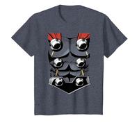 Gráfico de Disfraz de Halloween de Thor The Mighty de Marvel Camiseta, Niños, Azul Jaspeado, 3 años
