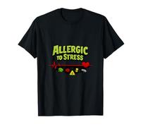 Gráfico de ECG de Error de Humor de depuración alérgica al estrés Camiseta