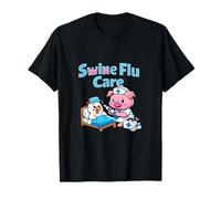 Gráfico de Enfermera de Cerdo para el Cuidado de la Gripe porcina Country Farm Camiseta