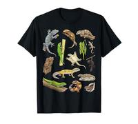 Gráfico de Especies de Gecko: Tipos de Arte Educativo de gecos Camiseta