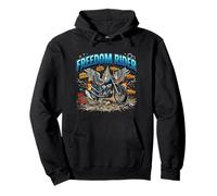 Gráfico de espíritu de Aventura de Motocicleta Freedom Rider Sudadera con Capucha