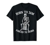 Gráfico de esqueleto Cajón Born To Jam para jugador de Kachon Camiseta