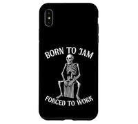 Gráfico de esqueleto Cajón Born To Jam para jugador de Kachon Carcasa para iPhone XS Max