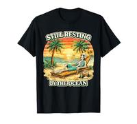 Gráfico de Esqueleto de Playa Relajada Still Resting by The Ocean Camiseta