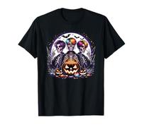 Gráfico de Esqueletos de Banda de niño K-Pop de Halloween para Camiseta