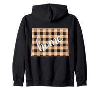 Gráfico de Esquema del Estado de Origen a Cuadros de Wyoming Sudadera con Capucha