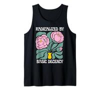 Gráfico de Estilo Retro Radicalized by Basic Decency Flower Camiseta sin Mangas