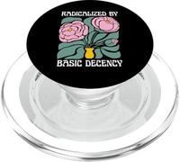 Gráfico de Estilo Retro Radicalized by Basic Decency Flower PopSockets PopGrip para MagSafe