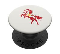 Gráfico de Estrella Ecuestre Occidental de Red Fire Horse PopSockets PopGrip Adhesivo